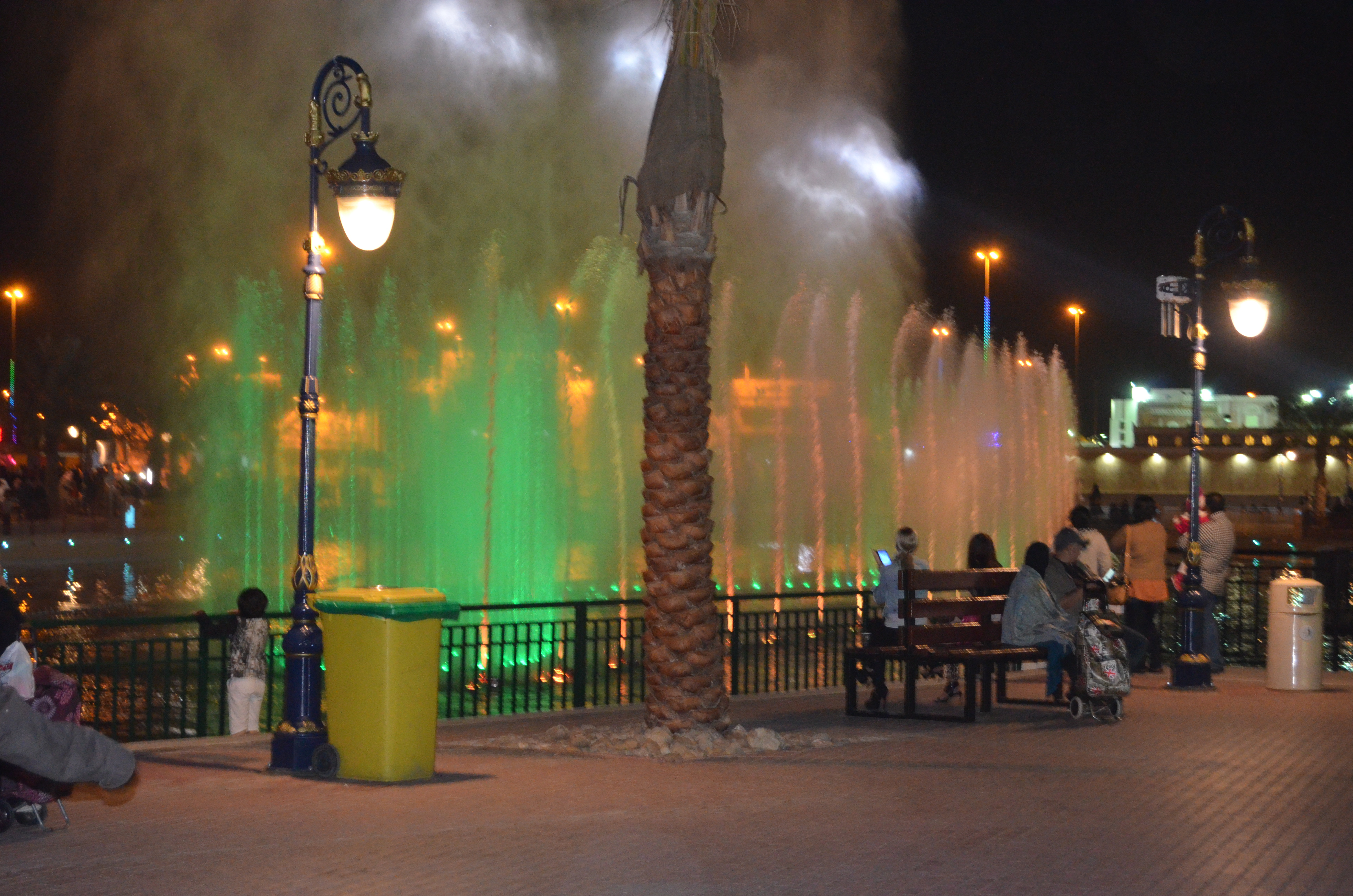 Water fountains at Global Village