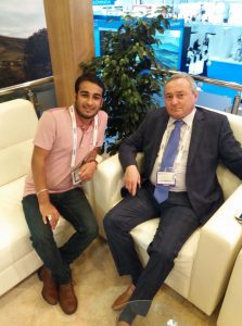 Khawar jamil with Mr. Aydin Ismiyev