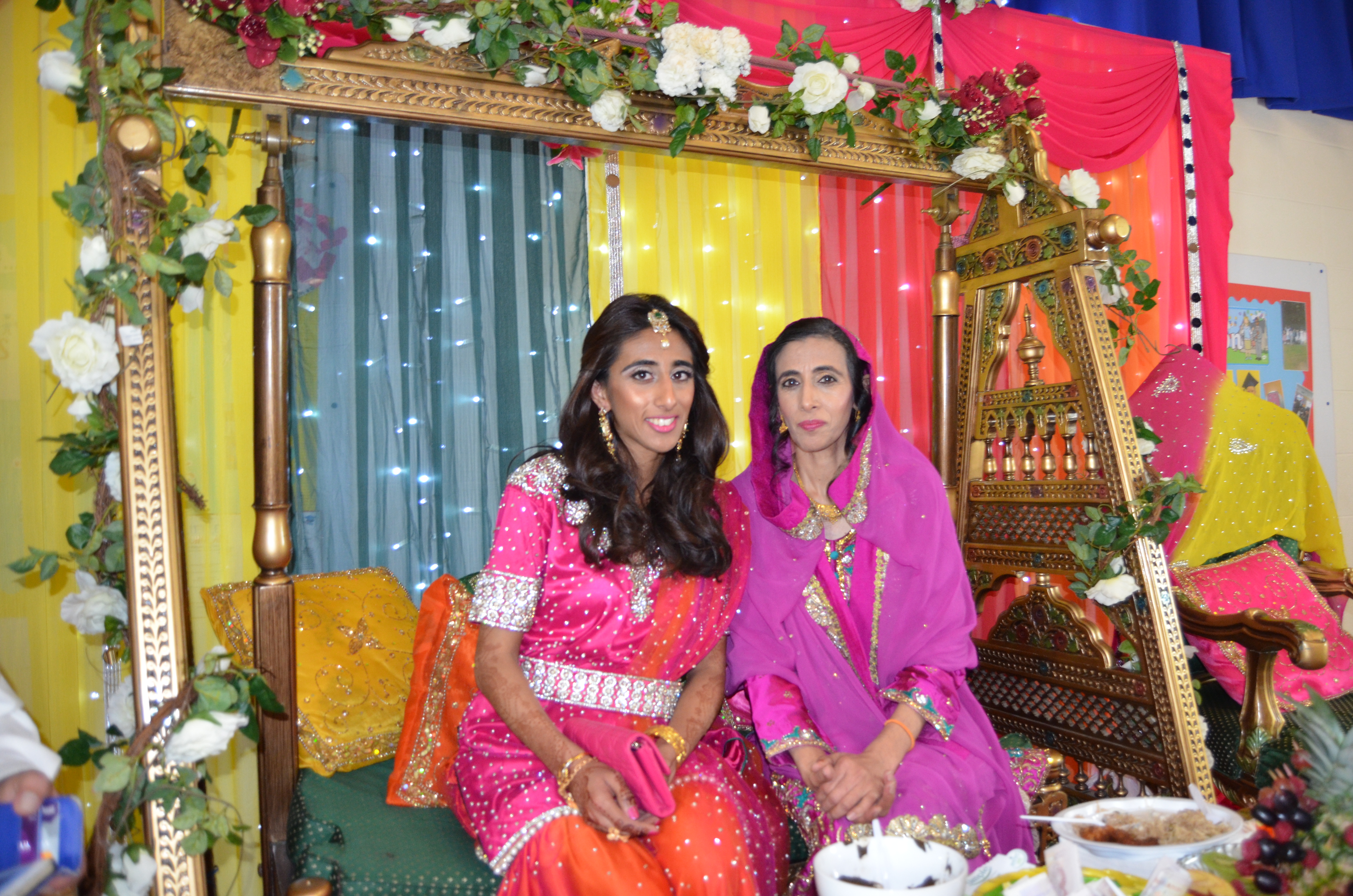 Me and Mom on stage @ My henna ceremony 