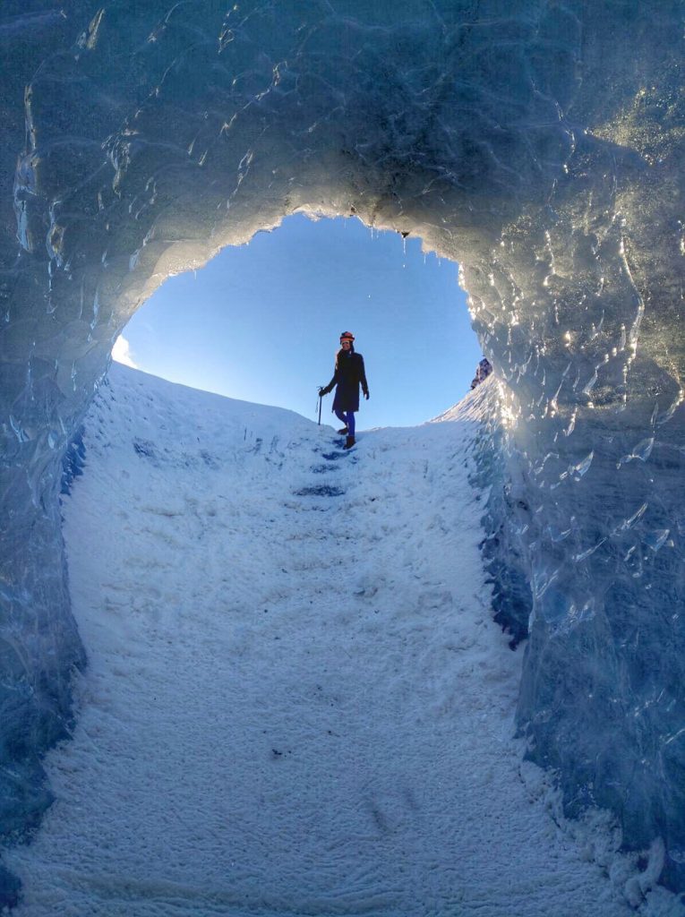 NATASHA AMAR of TheBohoChica in Iceland-Glacier Hiking